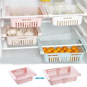 Organizator extensibil tip caserola pentru frigider