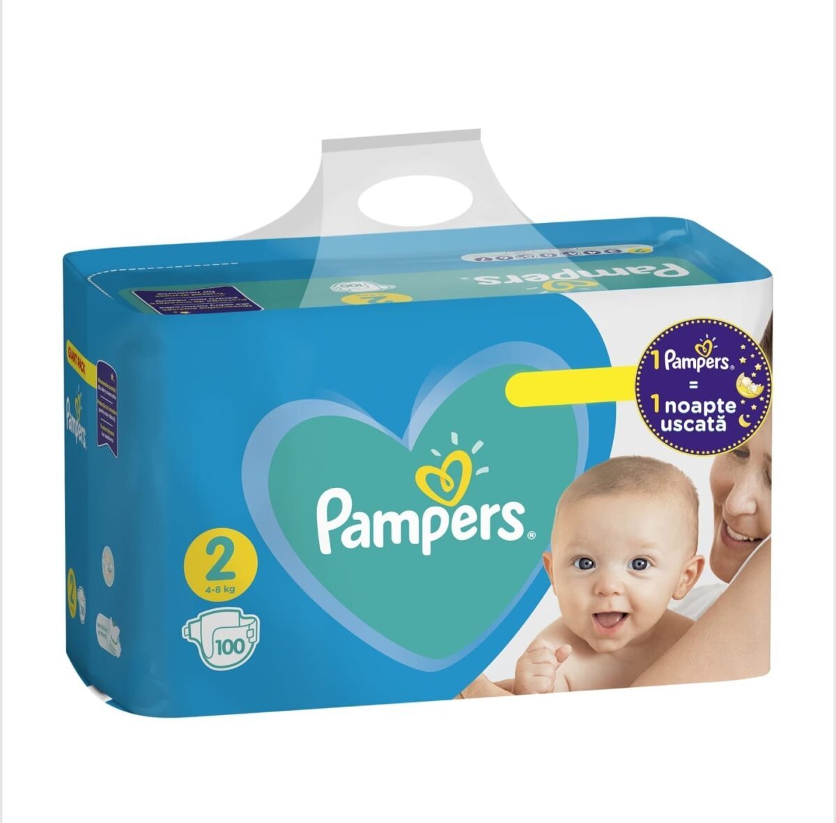 Scutece Pampers Active Baby nr.2; 4 -8 kg, 100 buc