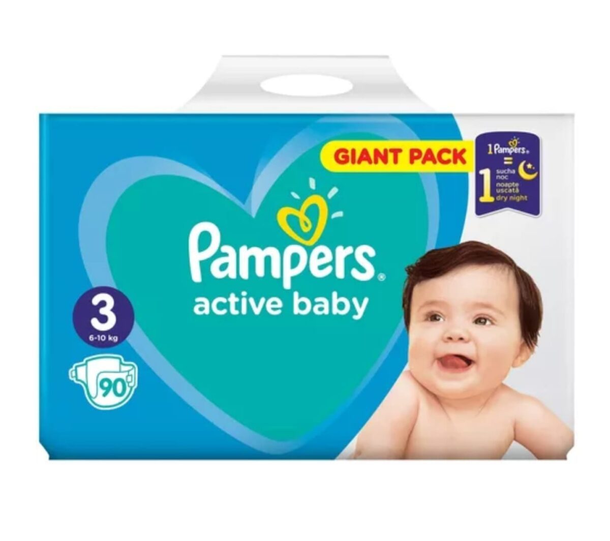 Scutece Pampers Active Baby nr.3; 6-10 kg, 90 buc
