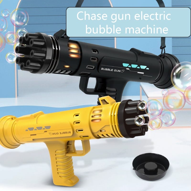 Pistol bule de sapun Bubble Gun are 8 gauri de bule