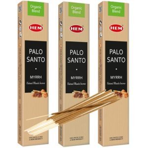 Set 3 pachete Hem Palo Santo Mir 15g betisoare parfumate cu esente naturale